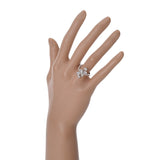 no brand ノーブランド ダイヤ1.14ct 0.16ct 9号 レディース K18ホワイトゴールド WG リング・指輪 Aランク 中古 銀蔵