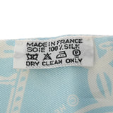 HERMES エルメス ツイリー EX LIBRIS ブルー/マルチ レディース シルク100％ スカーフ Bランク 中古 銀蔵