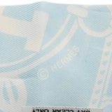 HERMES エルメス ツイリー EX LIBRIS ブルー/マルチ レディース シルク100％ スカーフ Bランク 中古 銀蔵