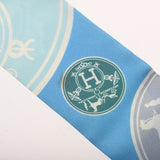HERMES エルメス ツイリー EX LIBRIS ブルー/マルチ レディース シルク100％ スカーフ Bランク 中古 銀蔵