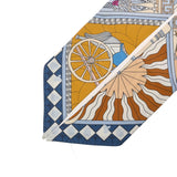 HERMES エルメス ツイリー OBJETS DE CURIOSITE ブルー/マルチ レディース シルク100％ スカーフ ABランク 中古 銀蔵