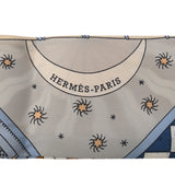 HERMES エルメス ツイリー OBJETS DE CURIOSITE ブルー/マルチ レディース シルク100％ スカーフ ABランク 中古 銀蔵