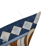 HERMES エルメス ツイリー OBJETS DE CURIOSITE ブルー/マルチ レディース シルク100％ スカーフ ABランク 中古 銀蔵