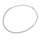 no brand ノーブランド ダイヤネックレス 3.00ct レディース K18ホワイトゴールド WG ネックレス Aランク 中古 銀蔵