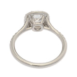 TIFFANY&Co. ティファニー ソレスト クッション カット ダブル ハロー エンゲージメント リング 0.73ct G-VS1-E 11号 レディース Pt950プラチナ リング・指輪 Aランク 中古 銀蔵