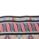 HERMES エルメス ツイリー HARNAIS EN ROSACE ネイビー/マルチ レディース シルク100％ スカーフ Bランク 中古 銀蔵