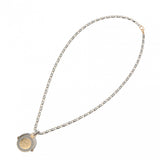 BVLGARI ブルガリ ホロスコープ ユニセックス ステンレス K18イエローゴールド YG ネックレス Aランク 中古 銀蔵