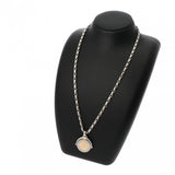 BVLGARI ブルガリ ホロスコープ ユニセックス ステンレス K18イエローゴールド YG ネックレス Aランク 中古 銀蔵