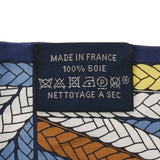 HERMES エルメス ツイリー TRESSES H ブルー/マルチ レディース シルク100％ スカーフ Bランク 中古 銀蔵