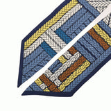 HERMES エルメス ツイリー TRESSES H ブルー/マルチ レディース シルク100％ スカーフ Bランク 中古 銀蔵