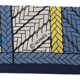 HERMES エルメス ツイリー TRESSES H ブルー/マルチ レディース シルク100％ スカーフ Bランク 中古 銀蔵