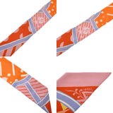 HERMES エルメス ツイリー JEU DE SOLE オレンジ/マルチ レディース シルク100％ スカーフ ABランク 中古 銀蔵