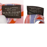 HERMES エルメス ツイリー JEU DE SOLE オレンジ/マルチ レディース シルク100％ スカーフ ABランク 中古 銀蔵