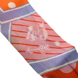 HERMES エルメス ツイリー JEU DE SOLE オレンジ/マルチ レディース シルク100％ スカーフ ABランク 中古 銀蔵