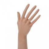 CARTIER カルティエ ジュストアンクルリング ダブルダイヤ #49 B4210900 7.5号 レディース K18ピンクゴールド PG リング・指輪 Aランク 中古 銀蔵