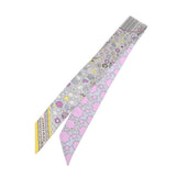 HERMES エルメス ツイリー TAPIS PERSANS パープル/マルチ レディース シルク100％ スカーフ Bランク 中古 銀蔵