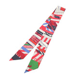 HERMES エルメス ツイリー ASTROLOGIE マルチカラー レディース シルク100％ スカーフ ABランク 中古 銀蔵