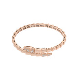 BVLGARI ブルガリ セルペンティ ヴァイパーヴァイパー ダイヤ #15 360707 レディース K18ピンクゴールド PG ブレスレット Aランク 中古 銀蔵