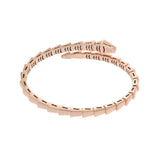 BVLGARI ブルガリ セルペンティ ヴァイパーヴァイパー ダイヤ #15 360707 レディース K18ピンクゴールド PG ブレスレット Aランク 中古 銀蔵