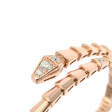 BVLGARI ブルガリ セルペンティ ヴァイパーヴァイパー ダイヤ #15 360707 レディース K18ピンクゴールド PG ブレスレット Aランク 中古 銀蔵