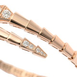 BVLGARI ブルガリ セルペンティ ヴァイパーヴァイパー ダイヤ #15 360707 レディース K18ピンクゴールド PG ブレスレット Aランク 中古 銀蔵