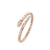 BVLGARI ブルガリ セルペンティ ヴァイパーヴァイパー ダイヤ #15 360707 レディース K18ピンクゴールド PG ブレスレット Aランク 中古 銀蔵