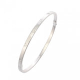 BVLGARI ブルガリ B.ZERO1 エッセンシャルブレスレット #XL 360421 ユニセックス K18ホワイトゴールド WG ブレスレット Aランク 中古 銀蔵
