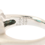 no brand ノーブランド パライバトルマリン3.58ct ダイヤ0.77ct ブラジル産 14号 レディース Pt900プラチナ リング・指輪 Aランク 中古 銀蔵