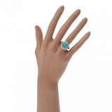no brand ノーブランド パライバトルマリン3.58ct ダイヤ0.77ct ブラジル産 14号 レディース Pt900プラチナ リング・指輪 Aランク 中古 銀蔵