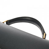 HERMES エルメス ケリー デペッシュ 38 ネイビー □D刻印(2000年頃) メンズ ヴァッシュリエージュ ビジネスバッグ Bランク 中古 銀蔵