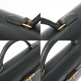 HERMES エルメス ケリー デペッシュ 38 ネイビー □D刻印(2000年頃) メンズ ヴァッシュリエージュ ビジネスバッグ Bランク 中古 銀蔵