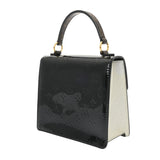 LOUIS VUITTON ルイヴィトン ヴェルニ スプリングストリート PM ノワール/イヴォワール M90375 レディース モノグラム/ヴェルニ/エピ ハンドバッグ ABランク 中古 銀蔵