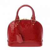 LOUIS VUITTON ルイヴィトン モノグラムヴェルニ アルマ BB 2WAY ポムダムール M91606 レディース モノグラムヴェルニ ハンドバッグ Aランク 中古 銀蔵