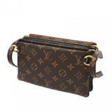LOUIS VUITTON ルイヴィトン モノグラムリバース ポシェット LV3 ブラウン/ブラック M45412 レディース モノグラムキャンバス ショルダーバッグ ABランク 中古 銀蔵