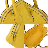 HERMES エルメス ボリード 1923 ミニ ライム U刻印(2022年頃) レディース シェーブル ハンドバッグ Aランク 中古 銀蔵