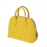 HERMES エルメス ボリード 1923 ミニ ライム U刻印(2022年頃) レディース シェーブル ハンドバッグ Aランク 中古 銀蔵