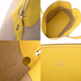 HERMES エルメス ボリード リラックス 45 ライム/フィセル A刻印(2017年頃) ユニセックス トワルアッシュ エバーカラー ハンドバッグ ABランク 中古 銀蔵