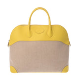 HERMES エルメス ボリード リラックス 45 ライム/フィセル A刻印(2017年頃) ユニセックス トワルアッシュ エバーカラー ハンドバッグ ABランク 中古 銀蔵