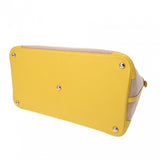 HERMES エルメス ボリード リラックス 45 ライム/フィセル A刻印(2017年頃) ユニセックス トワルアッシュ エバーカラー ハンドバッグ ABランク 中古 銀蔵