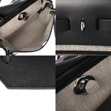HERMES エルメス エールバッグ ジップ PM ブラック/エクリュ C刻印(2018年頃) レディース ヴァッシュハンター/トワルベルリンヌ 2WAYバッグ 新同 中古 銀蔵
