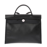 HERMES エルメス エールバッグ ジップ PM ブラック/エクリュ C刻印(2018年頃) レディース ヴァッシュハンター/トワルベルリンヌ 2WAYバッグ 新同 中古 銀蔵