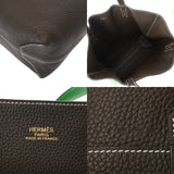 HERMES エルメス ドゥブルセンストート 45 オリーブグリーン/バンブー X刻印(2016年頃) レディース トリヨンクレマンス トートバッグ ABランク 中古 銀蔵