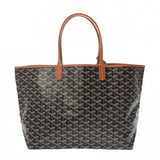 GOYARD ゴヤール サンルイ PM ブラック/タン STLCROPMLTY01CL03P ユニセックス ゴヤールディンキャンバス/シュブロッシュカーフ トートバッグ 未使用 銀蔵