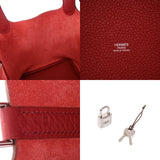 HERMES エルメス ピコタン ロック PM ルージュガランス □Q刻印(2013年頃) レディース トリヨンクレマンス ハンドバッグ ABランク 中古 銀蔵