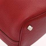 HERMES エルメス ピコタン ロック PM ルージュガランス □Q刻印(2013年頃) レディース トリヨンクレマンス ハンドバッグ ABランク 中古 銀蔵