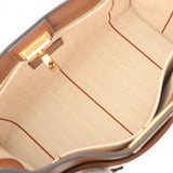 LOUIS VUITTON ルイヴィトン モノグラム オンマイサイド PM ベージュ/ブラウン M59905 レディース キャンバス レザー 2WAYバッグ Aランク 中古 銀蔵