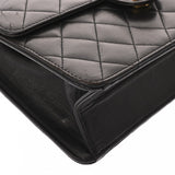 CHANEL シャネル マトラッセ プッシュロック チェーンショルダー 22cm ブラック レディース ラムスキン ショルダーバッグ ABランク 中古 銀蔵