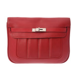 HERMES エルメス ベルリンヌ 28 ルージュカザック レディース ヴォースイフト ショルダーバッグ Aランク 中古 銀蔵