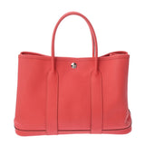 HERMES エルメス ガーデンパーティ TPM ローズジャイプール A刻印(2017年頃) レディース ヴォーエプソン ネゴンダ ハンドバッグ Aランク 中古 銀蔵