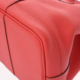 HERMES エルメス ガーデンパーティ TPM ローズジャイプール A刻印(2017年頃) レディース ヴォーエプソン ネゴンダ ハンドバッグ Aランク 中古 銀蔵